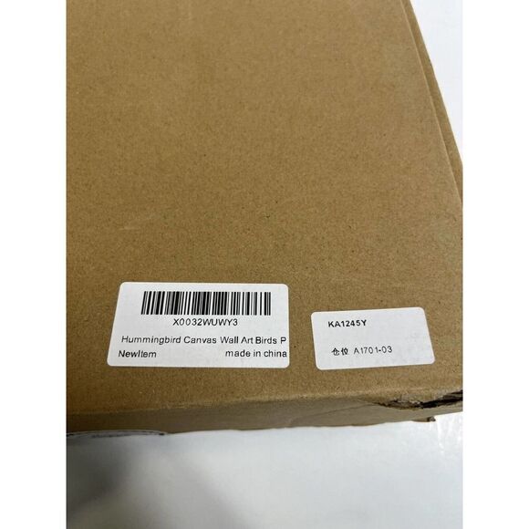 Framed Wall Art Hummingbird Canvas 3 Piece Set Lot Black Desk Decor - Picture 6 of 10